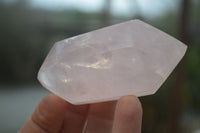 Polished Gemmy Double Terminated Rose Quartz Points x 6 From Antsirabe, Madagascar