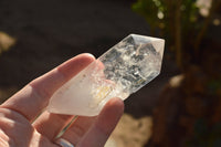 Polished Double Terminated Semi Optic Quartz Crystals  x 12 From Madagascar - TopRock