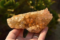 Natural Golden Limonite Quartz Clusters  x 3 From Mwinilunga, Zambia - TopRock