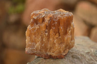 Natural Honey Aragonite Etched & Cobbed Pieces  x 12 From Namibia