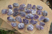 Natural Small Dark Amethyst Clusters  x 37 From Mapatizya, Zambia - Toprock Gemstones and Minerals 