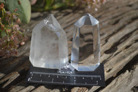 Polished Clear Quartz Crystal Points x 12 From Madagascar