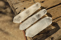 Polished Double Terminated Semi Optic Quartz Crystals  x 12 From Madagascar - TopRock