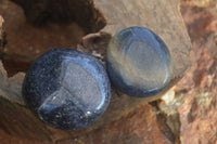 Polished Blue Lazulite Palm Stones  x 24 From Madagascar - Toprock Gemstones and Minerals 