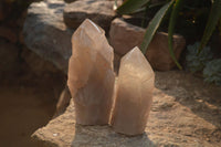 Natural Arcadian Quartz Crystals x 2 From Angola