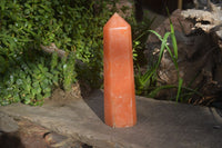 Polished Orange Twist Calcite Tower x 1 From Maevantanana, Madagascar