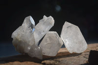 Natural Single Clear Quartz Crystals  x 12 From Mpika, Zambia - Toprock Gemstones and Minerals 