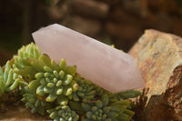 Polished Double Terminated Pink Rose Quartz Points  x 4 From Ambatondrazaka, Madagascar - TopRock