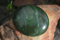 Polished Green Verdite Palm Stones (Two With Ruby) x 12 From Zimbabwe - Toprock Gemstones and Minerals 