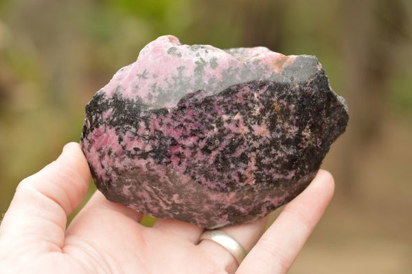 Polished Half Polished Rhodonite Free Forms  x 4 From Madagascar - TopRock