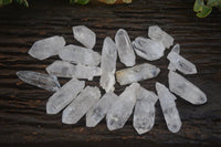 Natural Single Clear Quartz Crystals  x 35 From Madagascar - Toprock Gemstones and Minerals 