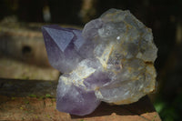 Natural Jacaranda Amethyst Clusters  x 3 From Mumbwa, Zambia - Toprock Gemstones and Minerals 