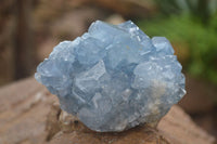 Natural Blue Celestite Crystal Specimens  x 3 From Madagascar - Toprock Gemstones and Minerals 