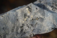 Natural Sky Blue Calcite Specimens With Hematite Spots  x 4 From Spitzkop, Namibia - Toprock Gemstones and Minerals 