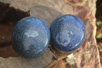 Polished Blue Lazulite Palm Stones  x 24 From Madagascar - Toprock Gemstones and Minerals 