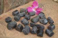 Natural Schorl Black Tourmaline Crystals  x 35 From Zimbabwe - TopRock