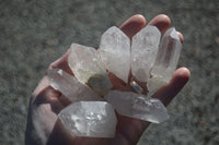 Natural Single Clear Quartz Crystals  x 35 From Madagascar - Toprock Gemstones and Minerals 