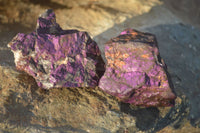 Natural Metallic Purpurite Cobbed Specimens  x 24 From Erongo, Namibia - Toprock Gemstones and Minerals 