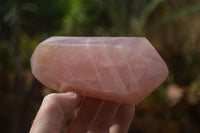 Polished Double Terminated Pink Rose Quartz Points  x 4 From Ambatondrazaka, Madagascar - TopRock