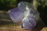 Natural Jacaranda Amethyst Clusters  x 3 From Mumbwa, Zambia - Toprock Gemstones and Minerals 