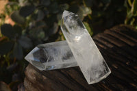 Polished Icy Clear Quartz Points x 6 From Madagascar