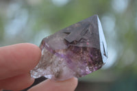 Natural Smokey Amethyst Window Quartz Crystals  x 12 From Chiredzi, Zimbabwe - Toprock Gemstones and Minerals 