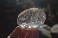 Polished Clear Quartz Crystal Galet / Palm Stones x 7 From Madagascar