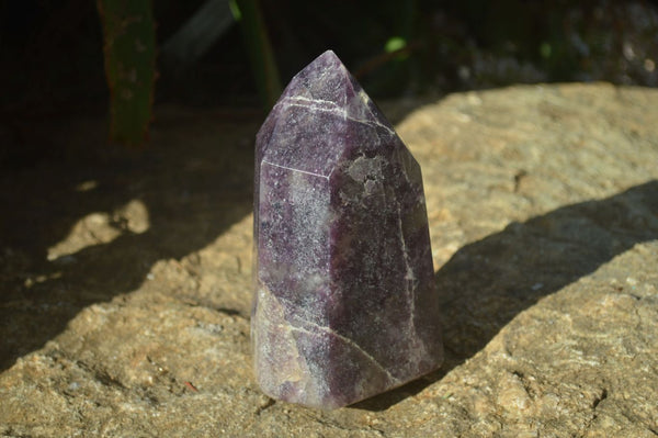 Polished Purple Lepidolite Point  x 1 From Madagascar