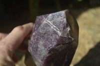 Polished Purple Lepidolite Point  x 1 From Madagascar