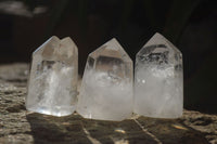 Polished Clear Quartz Crystal Points x 12 From Madagascar