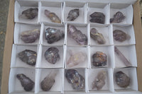 Natural Smokey Amethyst Window Quartz Crystals  x 20 From Chiredzi, Zimbabwe - Toprock Gemstones and Minerals 