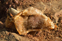 Natural Golden Limonite Quartz Clusters  x 3 From Mwinilunga, Zambia - TopRock