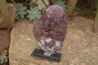 Polished Rubellite A Grade Large Standing Display Free form x 1 From Madagascar