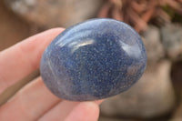 Polished  Blue Lazulite Palm Stones  x 12 From Madagascar