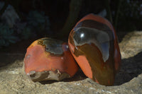 Polished One Side Polished Polychrome Jasper Nodules  x 3 From Madagascar