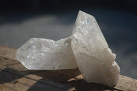 Natural Single Clear Quartz Crystals  x 12 From Mpika, Zambia - Toprock Gemstones and Minerals 