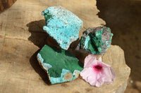 Natural Blue Chrysocolla With Malachite Specimens  x 12 From Kolwezi, Congo - TopRock