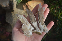 Natural Drusy Quartz Coated Calcite Crystals  x 12 From Alberts Mountain, Lesotho - Toprock Gemstones and Minerals 