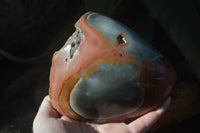 Polished One Side Polished Polychrome Jasper Nodules  x 3 From Madagascar