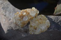 Natural Limonite Quartz Clusters x 35 From Solwezi, Zambia