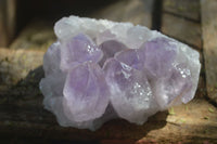 Natural Jacaranda Amethyst Clusters  x 3 From Mumbwa, Zambia - Toprock Gemstones and Minerals 