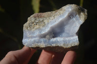 Natural Blue Lace Agate Geode Specimens  x 6 From Nsanje, Malawi