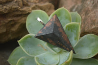 Polished Hand Crafted Organite Triangle Pendant  - sold per piece - From Bulwer, South Africa - TopRock