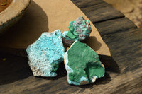 Natural Blue Chrysocolla With Malachite Specimens  x 12 From Kolwezi, Congo - TopRock