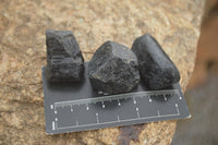 Natural Schorl Black Tourmaline Crystals  x 35 From Zimbabwe - TopRock