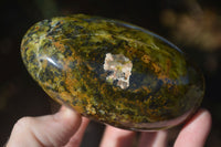 Polished Green Opal Standing Free Forms  x 6 From Antsirabe, Madagascar - Toprock Gemstones and Minerals 