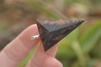 Polished Hand Crafted Organite Triangle Pendant  - sold per piece - From Bulwer, South Africa - TopRock