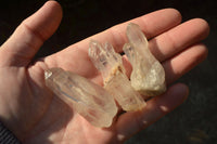 Natural Small Optic to Near Optic Quartz Clusters  x 35 From Madagascar - TopRock