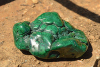 Polished Malachite Free Forms With Stunning Flower & Banding Patterns x 3 From Congo - TopRock