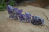 Natural Small Dark Amethyst Clusters  x 37 From Mapatizya, Zambia - Toprock Gemstones and Minerals 